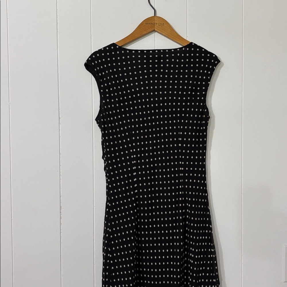 Adrianna‎ Papell Black Silk Vintage Cocktail Women's Dress Size 8 - Picture 8 of 11